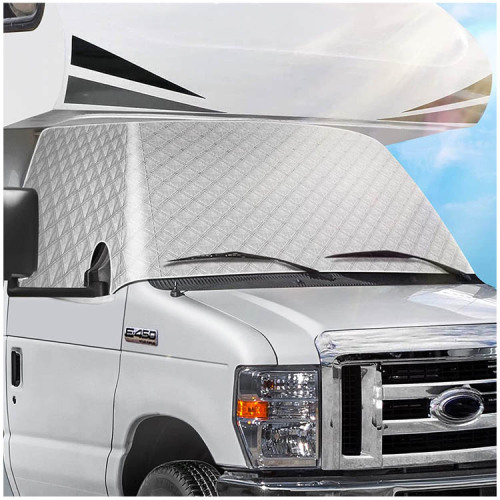 RV Windshield Cover Compatible With Ford Class C 1997-2022 RV Front Window Cover RV Motorhome Windshield Cover Snow Cover