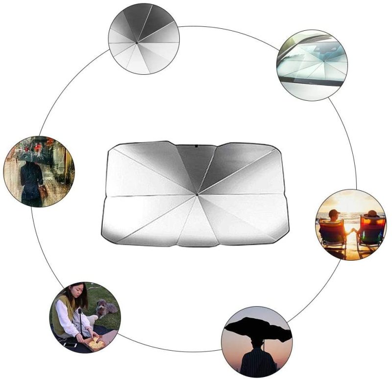 High Quality Car Windshield Sun Shade Umbrella Foldable Car Umbrella Cover UV Blocks Car Umbrella