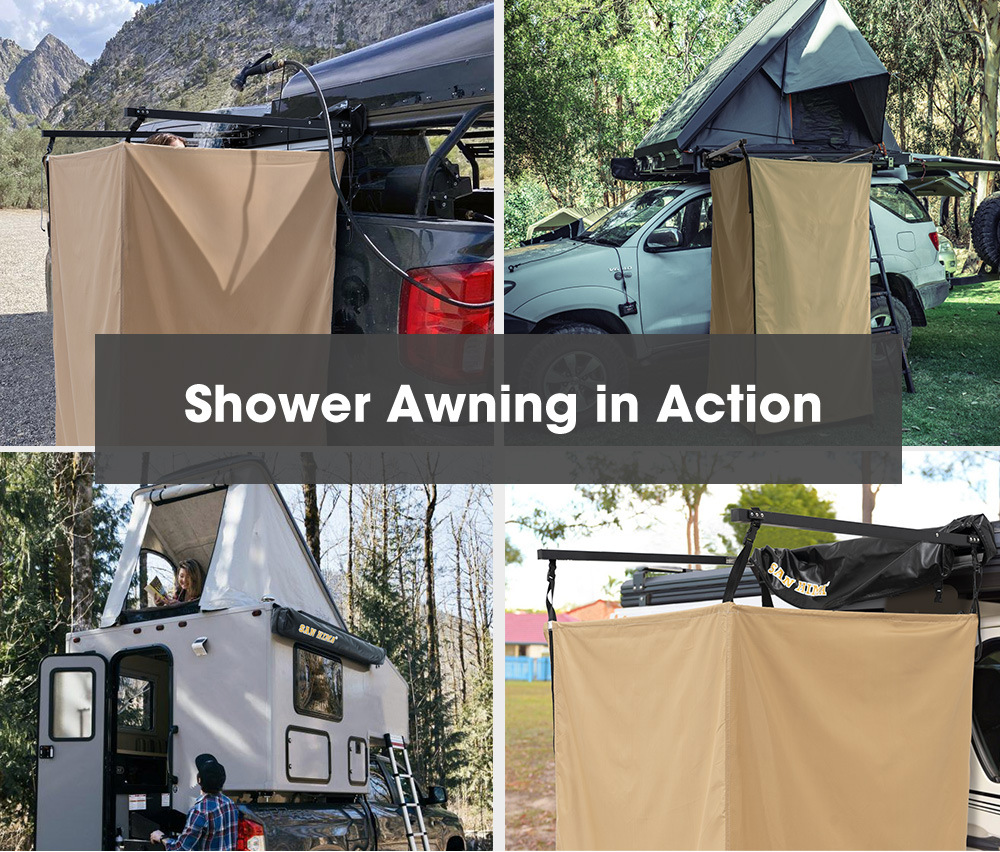 Threewen High Quality Outdoor Shower Tent Camping Car Side Shower Tent heavy Duty Bath Toilet Tent