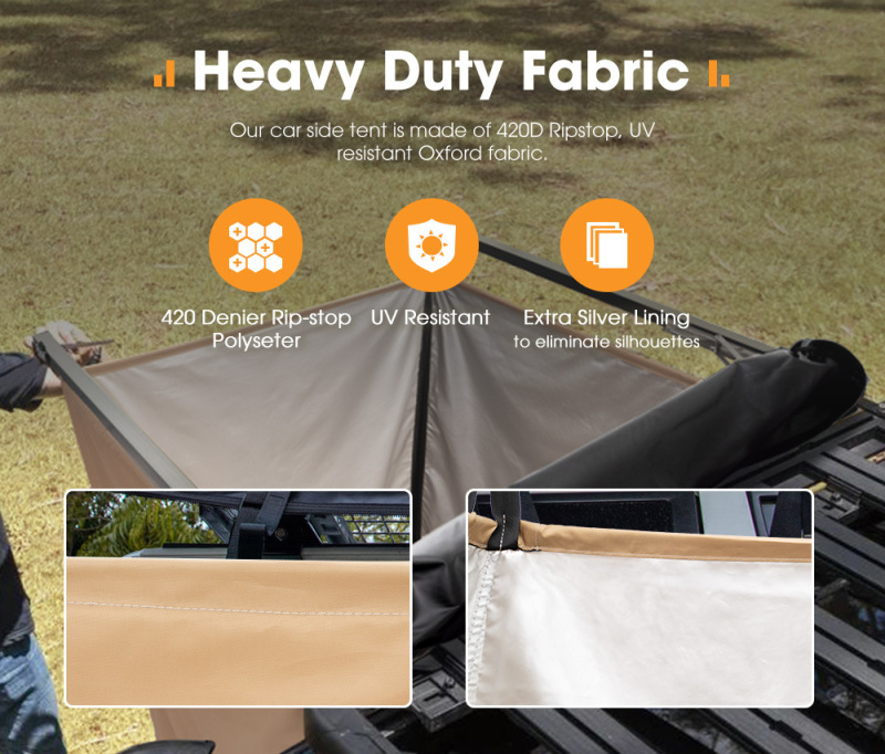 Threewen High Quality Outdoor Shower Tent Camping Car Side Shower Tent heavy Duty Bath Toilet Tent