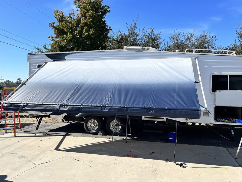 High Quality Threewen RV Awning Fabric Replacements Heavy Duty Waterproof Vinyl Camper Awning Replacement Universal outdoor Canopy For RV,Trailer