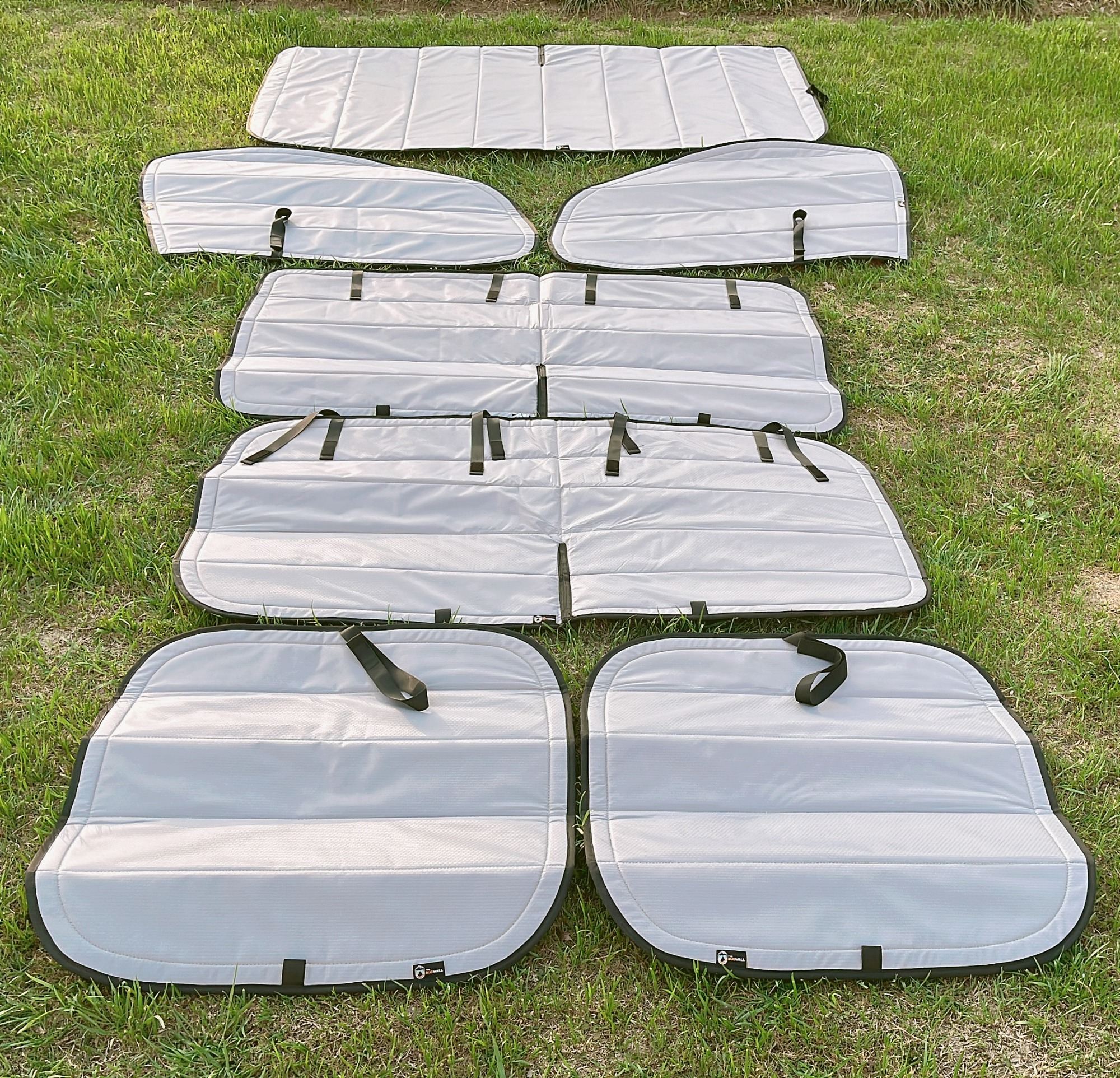 Threewen OEM RAM Promaster Insulated Blackout Rear Door Window Covers for Bare Metal Window 2014+