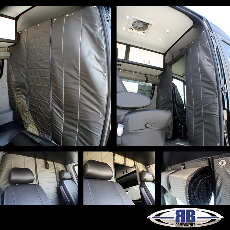 Threewen Custom Sprinter Cab Partition Fabric Front Partition OEM Wall Partition for Sprinter Transit Promaster