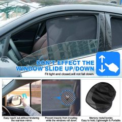 Threewen Custom Fit Toyota RAV 4 Magnetic Window Shades Magnetic Car Sun Visor