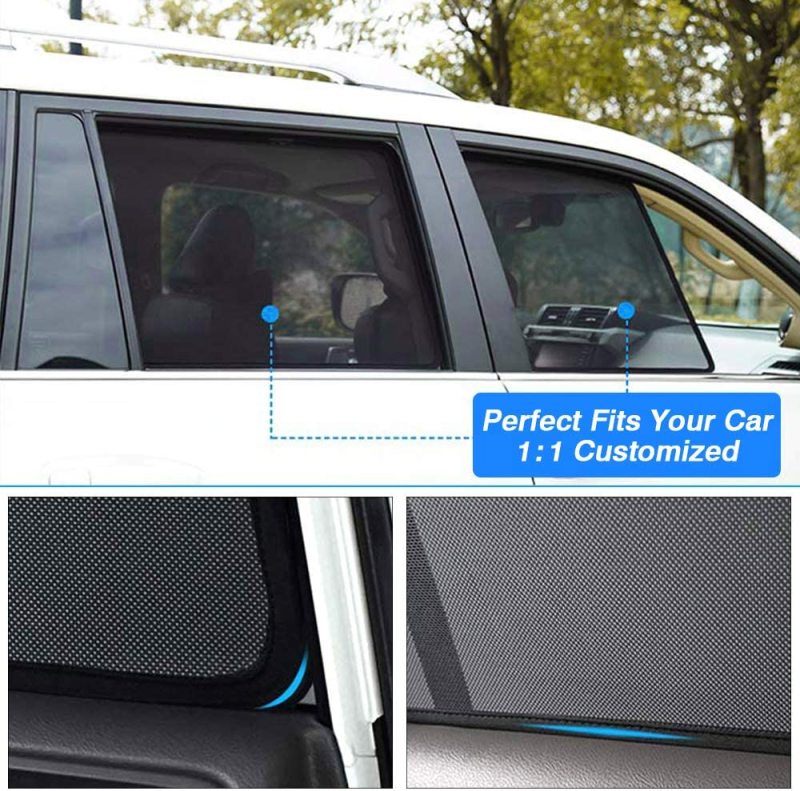 Threewen Custom Fit Toyota RAV 4 Magnetic Window Shades Magnetic Car Sun Visor