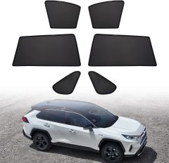Threewen Custom Fit Toyota RAV 4 Magnetic Window Shades Magnetic Car Sun Visor