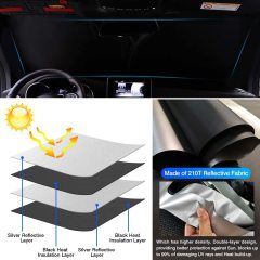 Summer Version UV Blacks Sprinter Van Windshield Sunshade