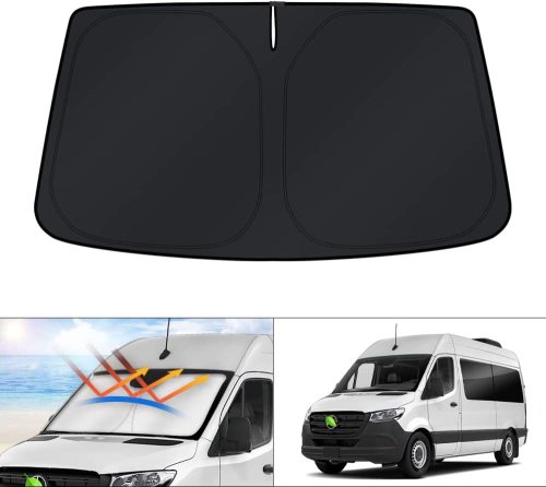 Summer Version UV Blacks Sprinter Van Windshield Sunshade