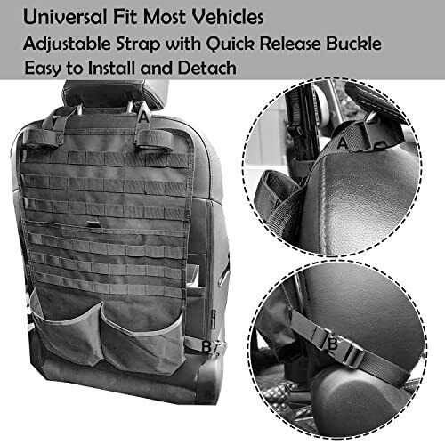 Heavy Duty Threewen Customized Car Seat Back Tool Organizer OEM Design Hot Sale Car Seat Back Tool Organization Bag