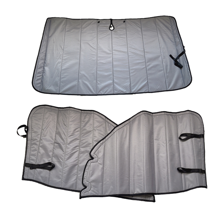 Customized 2019-2023 Sprinter Insulated Window Covers Front Cab Kit N48 magnet Sprinter Windshield Covers
