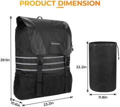 Threewen Outdoor 32L 40"Spare Tire Trash Bag Outdoor offroad Spare Tire Storage Bag SUV Trunk Organizer