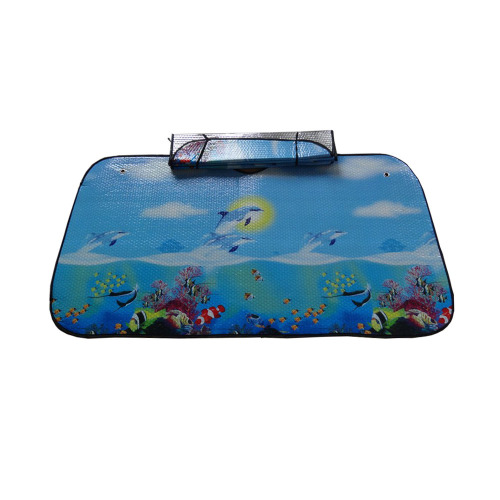 Foldable Car Sunshade High Quality 240gsm custom print Car Windshield Sunshades