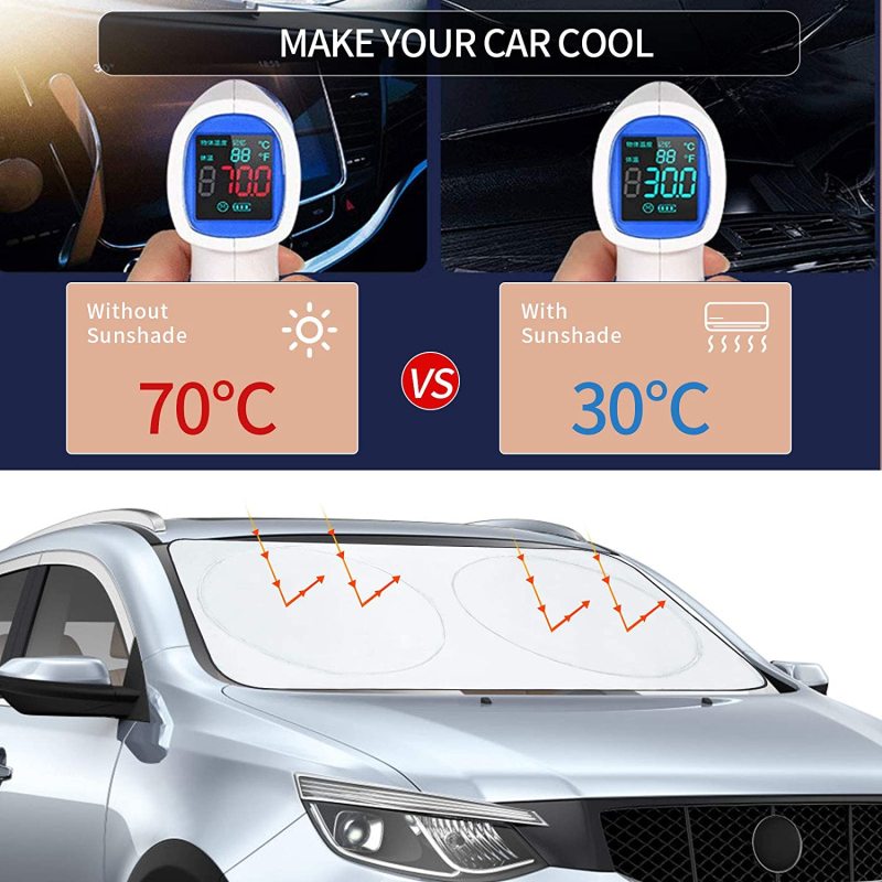 Truck Sun Shade for Windshield Front Truck Window Shade For Maximum UV Rays