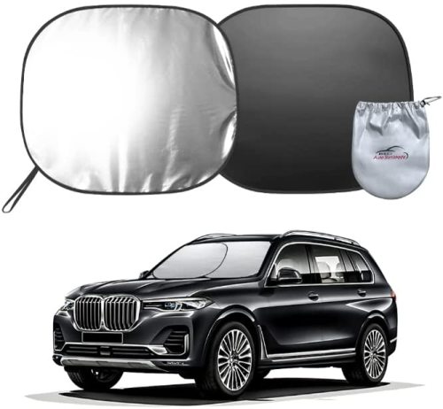 2 piece Car Windshield Sun Shade Foldable Front Windshield Shade Auto Sun Heat And UV Rays Blocker