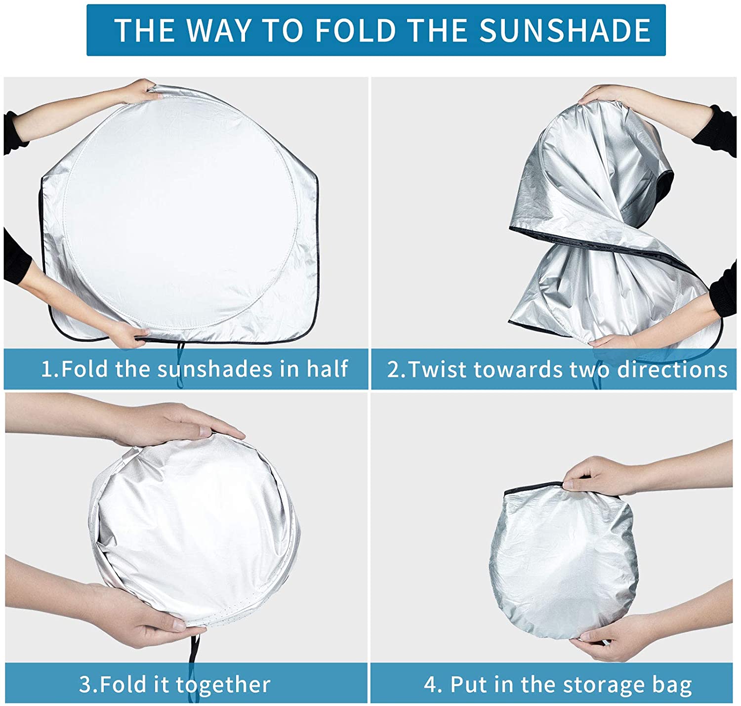 Truck Sun Shade for Windshield Front Truck Window Shade For Maximum UV Rays