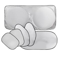 China Supplier Custom Print 190T/210T Car Windshield Sun Shade with Storage bag