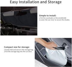 Truck Sun Shade for Windshield Front Truck Window Shade For Maximum UV Rays