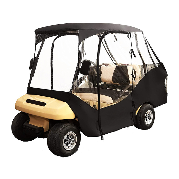 Heavy Duty Waterproof Golf Cart Enclosure 2-8 Passengers Golf Cart Rain Cover