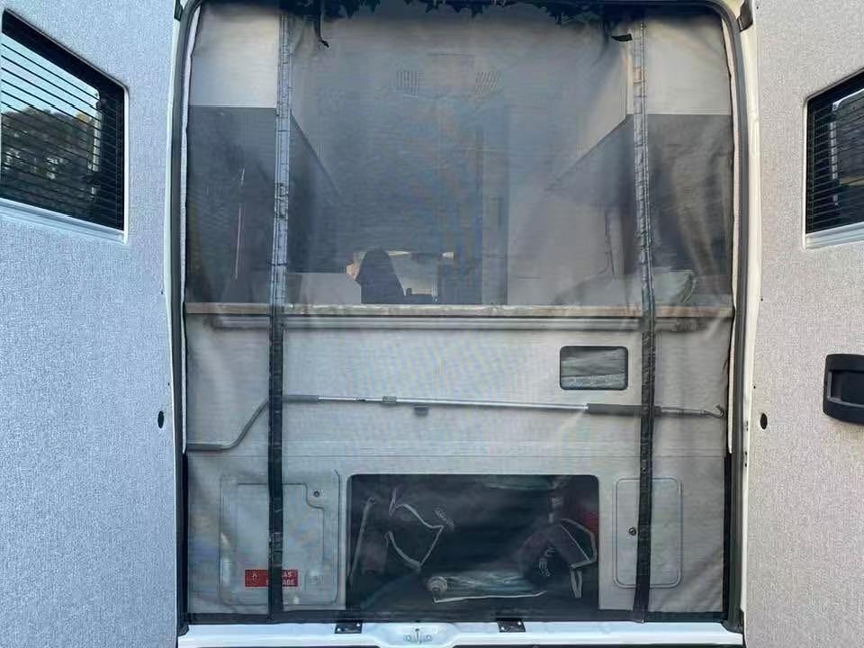 China Manufacturer Threewen Custom Fit Promaster Fiat Side door Flying Screens Rear Door Magnet Bug Screens
