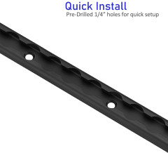 Van Build Semi-Circle L-Track High Quality T6 Aluminum L track for Van Conversion