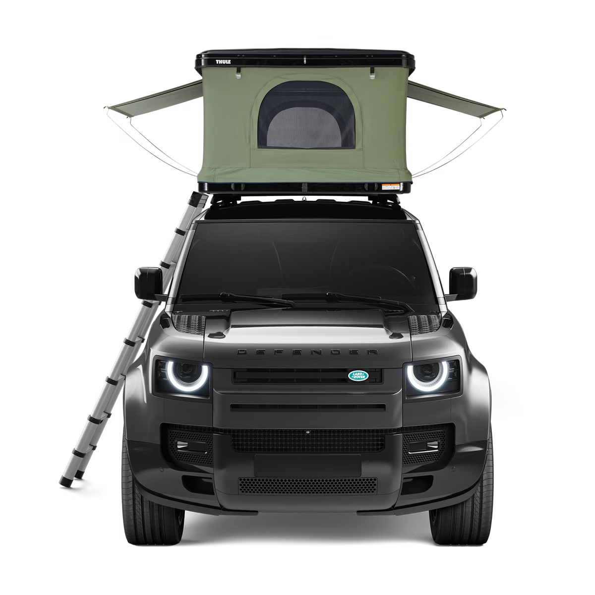 Outdoor 4x4 Rooftop Tent Aluminum ABS Roof Top Tent Overland with 4 windows