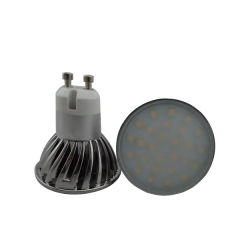 Able No Flicker Ra80 3.5W 24SMD 2835 380Lm 230V AC Chrome Bulb GU10 Led Bulbs LED GU10 Lamps