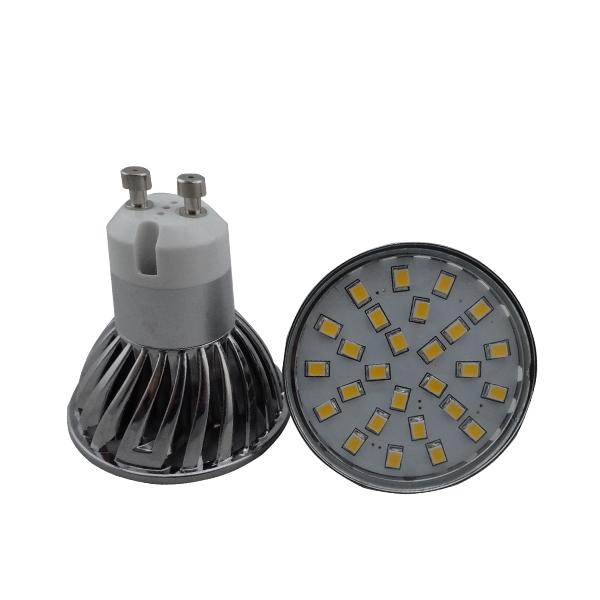 Able No Flicker Ra80 4.2W 27SMD 2835 420Lm 230V AC Chrome Bulb GU10 Led Bulbs LED GU10 Lamps