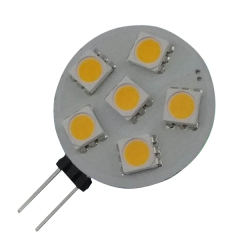 Able No Flicker Ra80 1W 6SMD 120Lm 10-30V G4 Caravan Led Lights