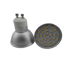 Able No Flicker Ra80 4.2W 27SMD 2835 420Lm 10-30V DC Aluminum Bulb Housing with Milky Cover GU10 Led GU10 Track Light GU10