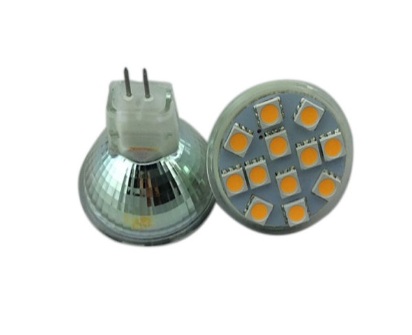 Able No Flicker Ra80 2W 12SMD 5050 220Lm 10-30V DC 35mm MR11 Led
