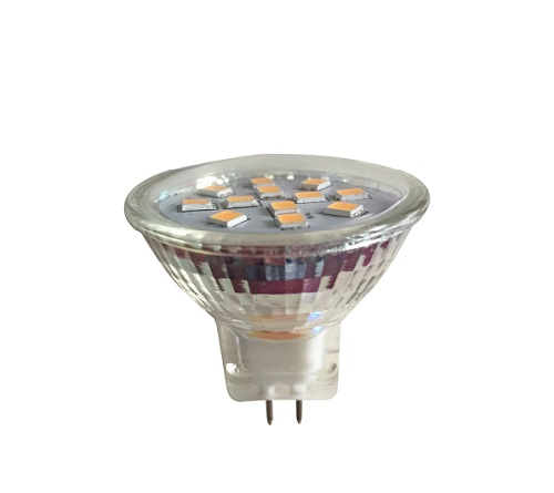 Able No Flicker Ra80 2W 12SMD 2835 220Lm 10-30V DC MR11 Led Bulb