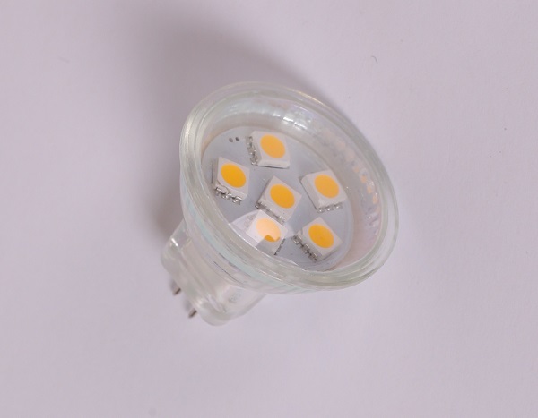 Able No Flicker Ra80 1W 6SMD 5050 100Lm 10-30V DC MR11 Led Spotlight MR11