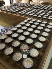 Able No Flicker Ra80 3.5W 24SMD 2835 380Lm 10-30V DC Chrome Bulb with Milky Cover MR16 Led Bulbs MR16 Led Downlights