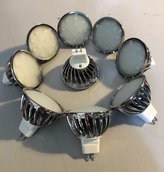 Able No Flicker Ra80 2W 12SMD 5050 220Lm Chrome Bulb 10-30V DC MR16 Led MR16 Led Light MR16 Led Bulb
