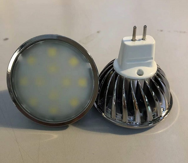 Able No Flicker Ra80 2W 12SMD 5050 220Lm Chrome Bulb 10-30V DC MR16 Led MR16 Led Light MR16 Led Bulb