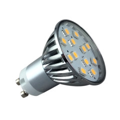Able No Flicker Ra80 2W 12SMD 5050 220Lm Chrome Bulb 10-30V DC GU10 Led