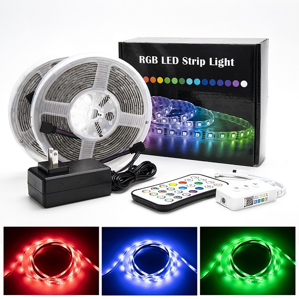 Able 5050 RGB 12V 30SMD/M 5 Meters IP20 IP65 Wifi Smart Led Strip Light Smart RGB Led Strip
