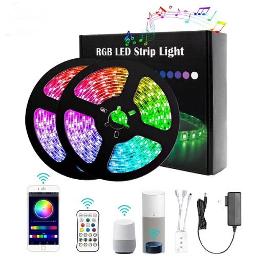 Able 5050 RGB 12V 30SMD/M 5 Meters IP20 IP65 Wifi Smart Led Strip Light Smart RGB Led Strip