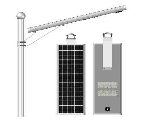 50W 60W 80W High Efficiency Smart LED Solar Street Lights with Motion Sensor