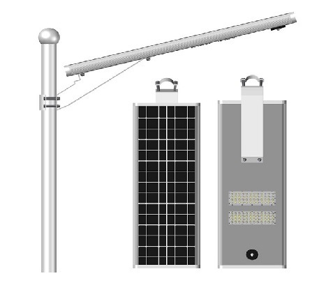 50W 60W 80W High Efficiency Smart LED Solar Street Lights with Motion Sensor