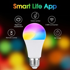 No Flicker Tuya 10W A70 Smart Wifi Led Bulb