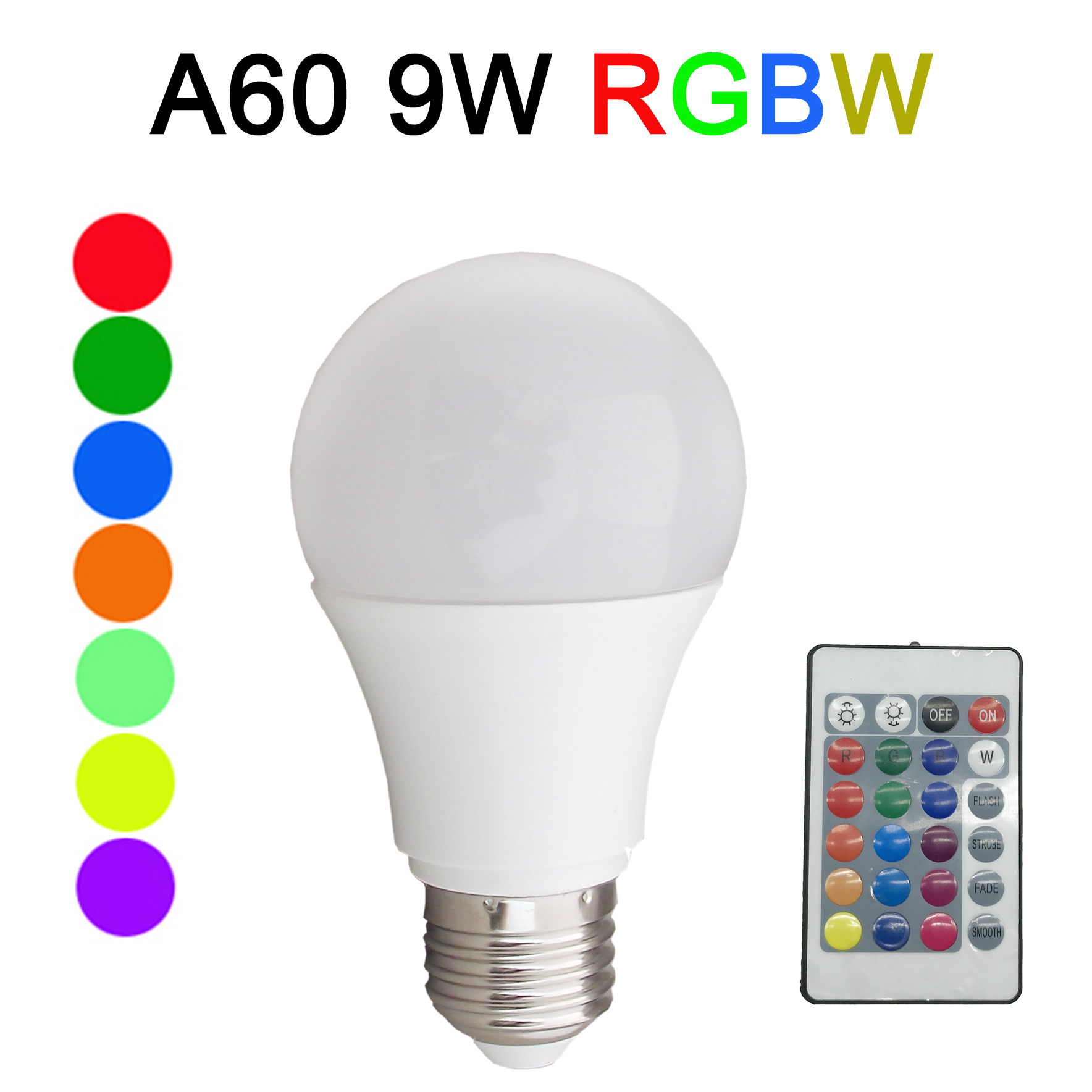 Able Cheap 5W-9W 230V A19 A60 RGB Led Bulb