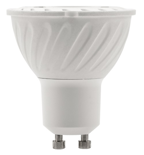 Able 2835SMD 6.3W 38° 90-260V Aluminum Coated Plastic GU10 Led Bulb Light
