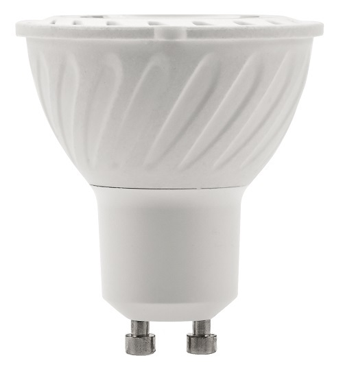 Able 2835SMD 6.3W 38° 90-260V Aluminum Coated Plastic GU10 Led Bulb Light