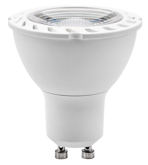 Able 2835SMD 6.3W 38° 90-260V Aluminum Coated Plastic GU10 Led Bulb Light