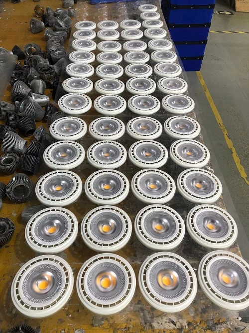 Able 12-24V AC/DC 12W COB GU10 Base AR111 Led Light Bulb