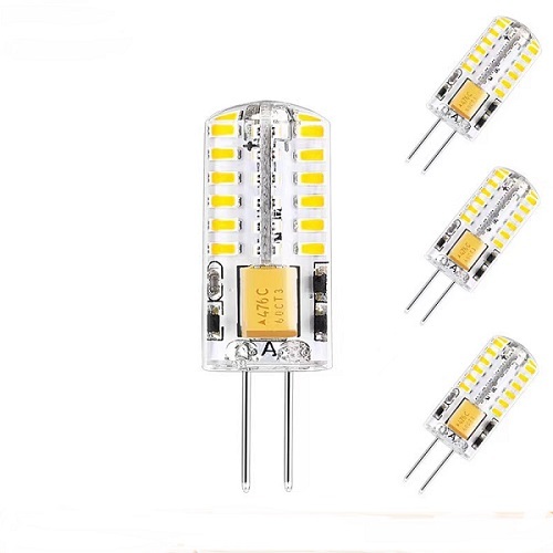 Able 48SMD 3014 2W 150Lm Silicone AC/DC12V G4 Light Bulb Led