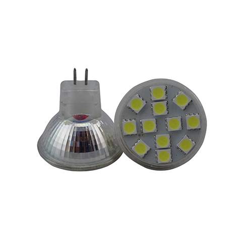 Able No Flicker Ra80 2W 12SMD 5050 220Lm 10-30V DC 35mm MR11 Led