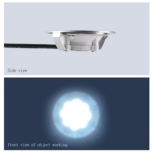 Able Stain Steel 12V DC 68mm Round Cooker Hood Led Light Wardrobe Cabinet Light