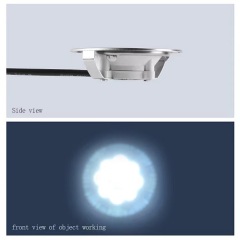 Able Stain Steel 12V DC 68mm Round Cooker Hood Led Light Wardrobe Cabinet Light